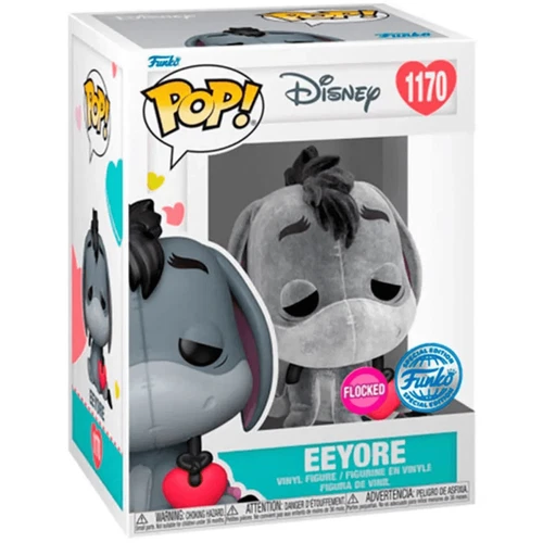 Winnie the Pooh - Eeyore with Heart (Flocked Special Edition) #1170 - Funko Pop