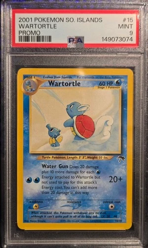 Wartortle 15/18 Southern Islands Regular - PSA 9
