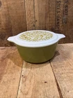 Vintage Pyrex Verde Green Olive 2.5 Qt with Lid