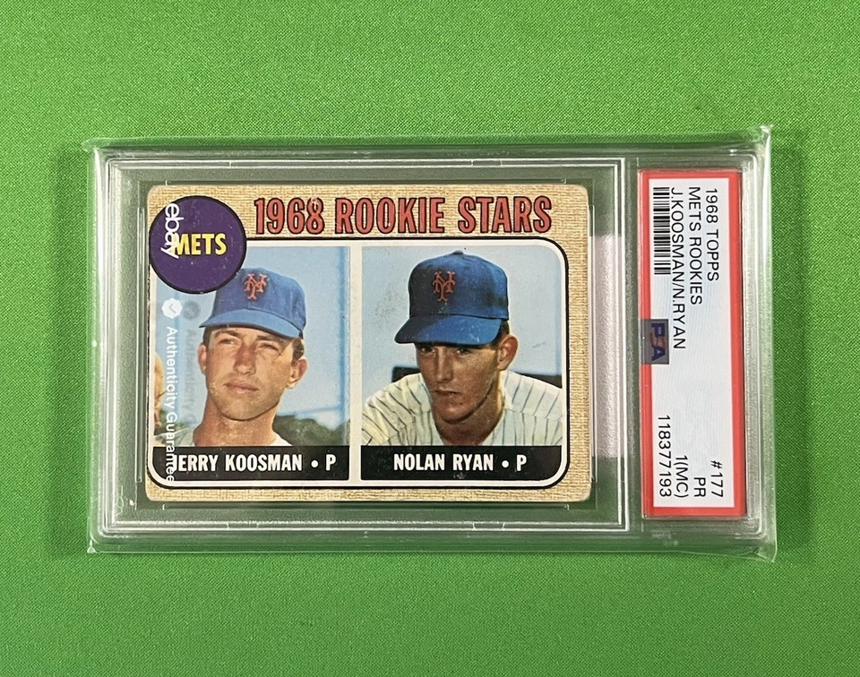 Juego parcial de béisbol 1968 Topps (338/598) con Nolan Ryan RC, Aaron, Seaver, Yaz Foto 3 de 4