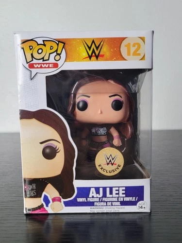 🔥Funko Pop! WWE: AJ LEE #12 (DAMAGED) Exclusive Rare Vaulted W/Protector! 🔥