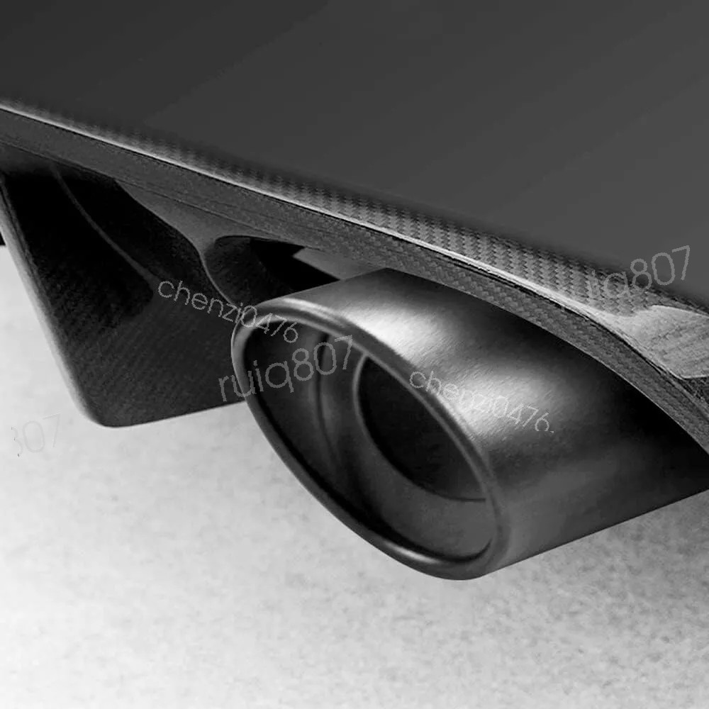 2PCS Black Car Rear Exhaust Pipe Tail Muffler For Maserati Ghibli