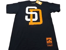 MITCHELL & NESS MLB COOPERSTOWN COLLECTION SAN DIEGO PADRES BLUET-SHIRT SIZE M