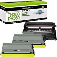 2 TN360 Toner Cartridge 1 DR360 Drum For Brother HL-2140 2170W MFC-7340 7840W