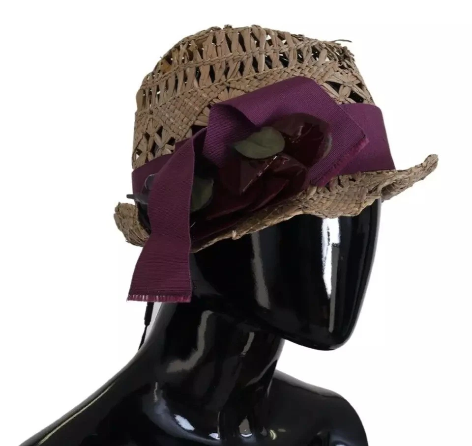 DOLCE&GABBANA straw hat hat hat Raffia Black Raffia hat in Multicolor for Women | Dolce&Gabbana® US main image 2