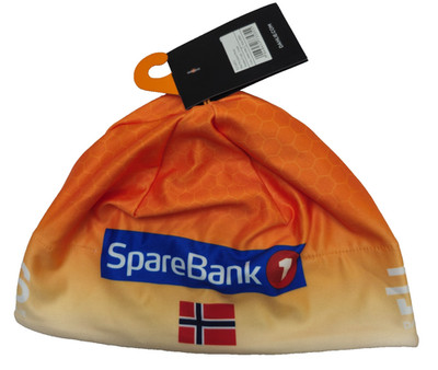 BNWT Bjorn Daehlie Hat Polyknit Print SpareBank1 Norwegian Flag Ski Cap Beanie