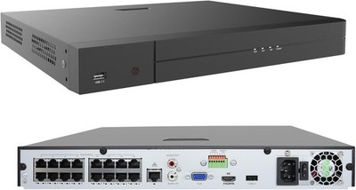 16 Channel 4K PoE Network Video Recorder NVR, 16 Port H.265 NVR Support