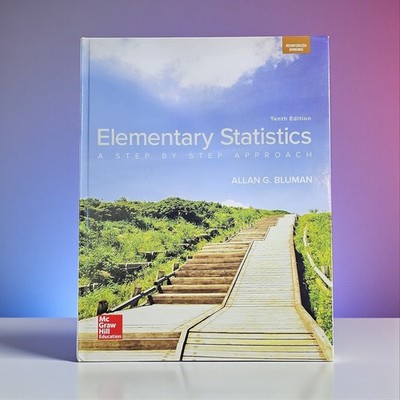 NEW Elementary Statistics A Step by Step Approach 10th Ed Bluman Hardcover