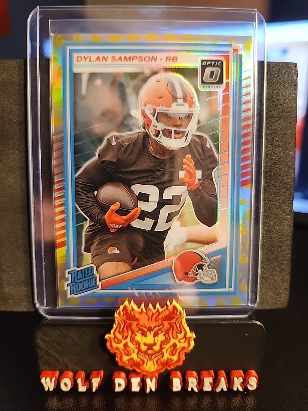 2025 Panini Donruss Optic - Rated Rookie Dylan Sampson #238 Flex Prizm /199 (RC)