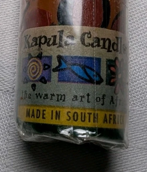 KAPULA 9.5" Vela El Cálido Arte De ÁFRICA Candelabro Guepardo Estampado Cebra Safari Foto 2 de 4