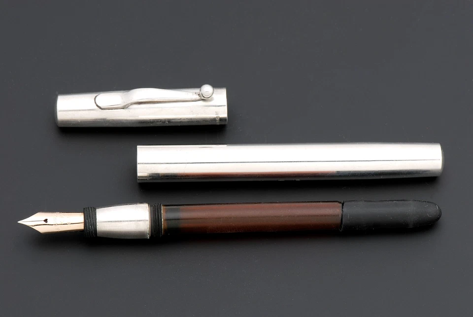 蒂芙尼 COW (W.S. HICKS) 纯银钢笔 [完全修复] [c1930s] — 第 4/4 张图片
