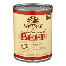95% Beef Canned Dog Food 13.2 Oz By Wellness 15.67 per gallon