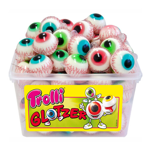 Box german Trolli Glotzer gummy Pop Eye Filled Eyeballs extrasour