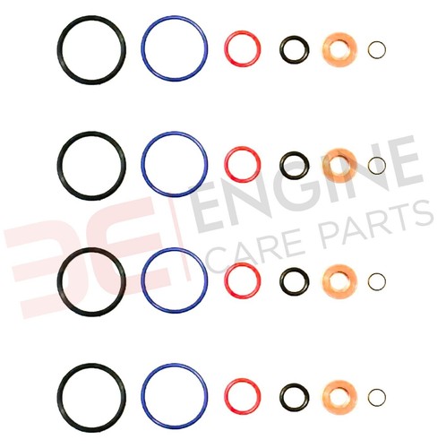 VW Seat Audi Skoda 1.9 Tdi Pd 8v Sello de Inyector Kit & Elástico Pernos X 4 - Imagen 2 de 3