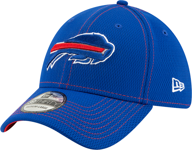 Buffalo Bills Hat 2019 Official Sideline Road 39THIRTY Stretch Fit Cap