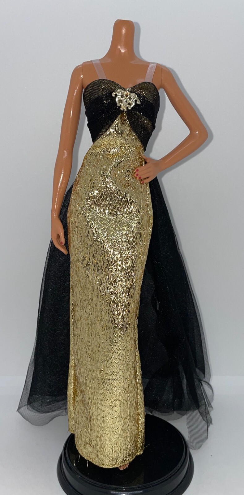 Barbie Signature Tribute Maria Felix Doll Outfit Gold Black