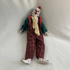 Vintage 18  Clown Porcelain Head, Hands And Feet READ 