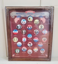 DEMOCRATIC PRSIDENTIAL CAMPAIGN COLLECTIBLE BUTTONS - PINS 1896-1984
