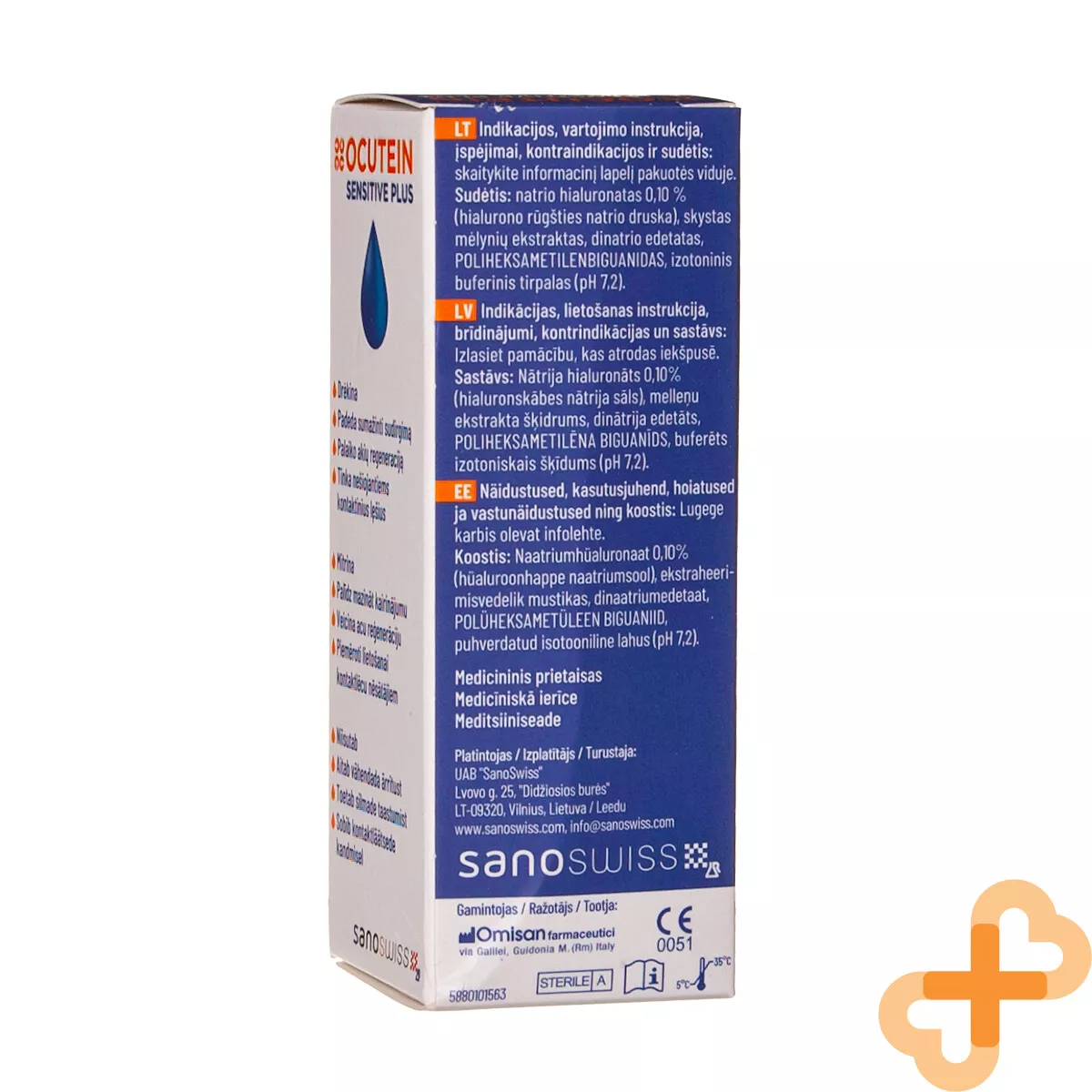 OCUTEIN moisturizing eye drops with hyaluron and blueberries extract 15 mls eBay