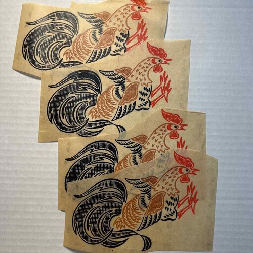 Vogart Vintage Hot Iron Transfers #104 "Busy Pups" & "Roosters" Lot of 2 - Picture 6 of 8