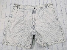Levis Coasters MENS SIZE 42 Striped Acid Washed White Blue Shorts VINTAGE 90s