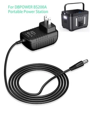 AC Adapter Charger for DBPOWER BS200A Portable Power Station Power Supply Cord