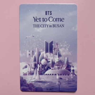 BTS SUGA Yet To Come Busan concert photocard. Yoongi Bangtan ARMY
