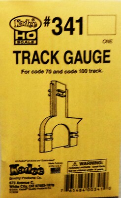 HO Scale Kadee #341 Track Gauge for Code 70 & 100 Track 