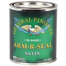 qt General Finishes ASQT Clear Arm‐R‐Seal Oil‐Based Topcoat, Satin