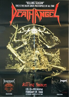 DEATH ANGEL  Killing Season - Promo Poster - gefaltet / folded  Sammlerstück 156