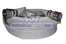 Fire Hose | Single Jacket | 2" x 100 FT | Lay-Flat | Aluminum Camlocks