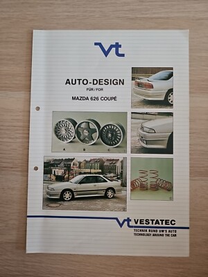 MAZDA 626 Coupé VESTATEC Car Styling Exclusiv 1980 80er Tuning D&W Prospekt