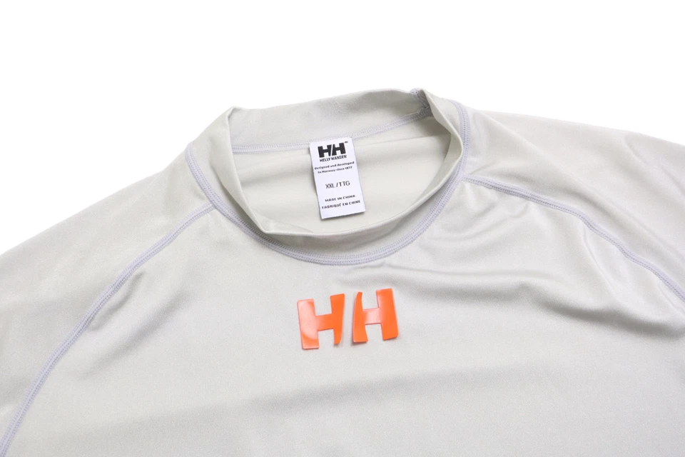 Camiseta Helly Hansen 2XL Manga Larga Elastizada Suéter Cuello Gris Foto 4 de 4