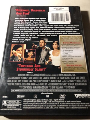 Scream 2 (1997) DVD Horror Mystery Collector's Series 31398135913