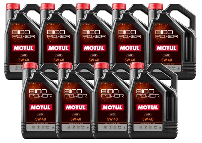Motul 45 Liters 8100 POWER 5W40 Engine Oil 100% Synthetic Ester 111809 9 x 5L