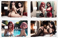 Sexy Anime Girl Credit Debit ATM Card Skin Sticker Goth NSFW Manga Ecchi Ahegao