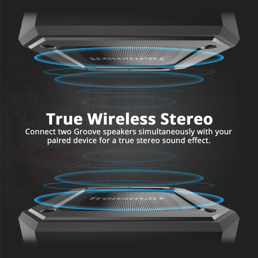 tronsmart element groove bluetooth speaker black