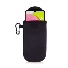 GENUINE INVENTCASE BLACK NEOPRENE POUCH CASE BAG FOR SAMSUNG GALAXY A03s