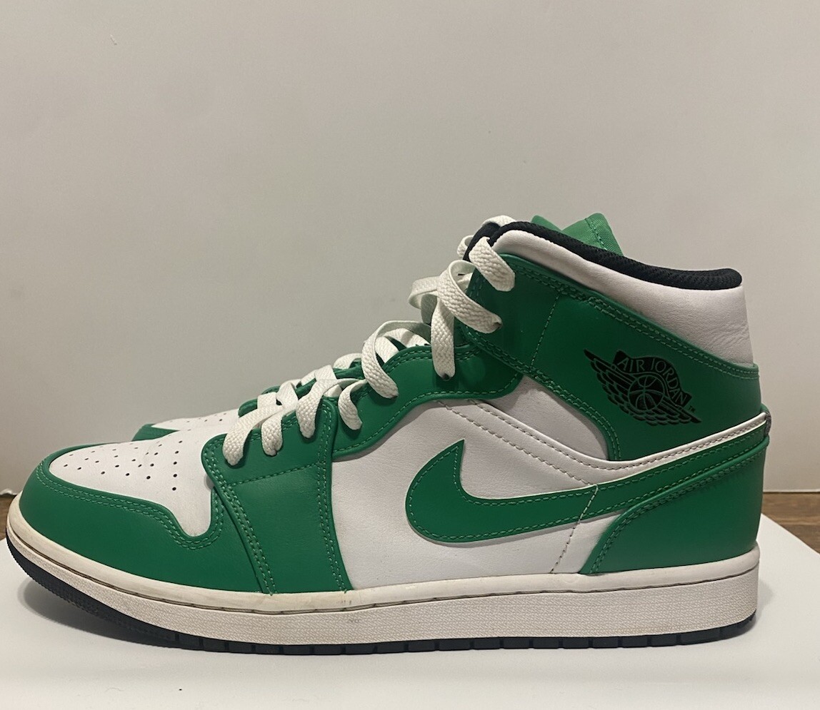 【NIKE】DQ8426-301◆エア ジョーダン 1 ミッド◆Lucky Green Nike Nike Air Jordan 1 Mid Shoes Lucky Green White Black