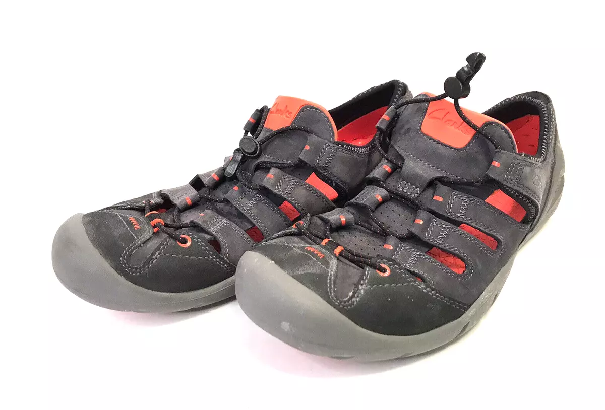 Clarks Men Multicolor Leather Fisherman Sandals 26105684 Shoes Size US 9.5 M
