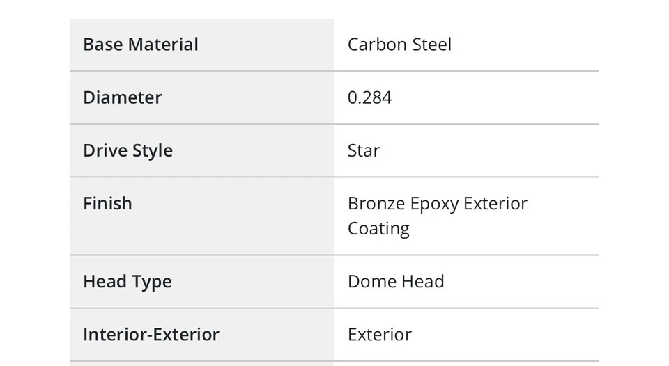 "50 tornillos retardantes Power Pro para construcción 5/16 X6"" 48925" Foto 4 de 4