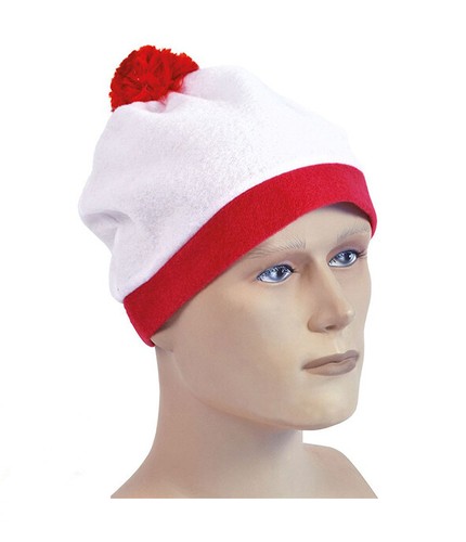 Unisex Tejido Rojo y Blanco Sombrero de Navidad Elegante Vestido Conjunto Fiesta Accesorio - Imagen 2 de 4