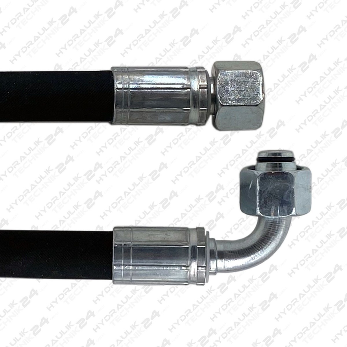 Hydraulikschlauch NW10-12L ? DKOL - DKOL45 - DKOL90 - CEL innen gereinigt und verschlossen. Längen von 200mm bis 1.900mm 1900 mm CEL - DKOL45