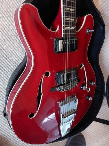 1967-1972 YAMAHA JAPAN SA-50 ELECTRIC GUITAR & HARD CASE - MIJ Hollow gibson - Picture 2 of 12