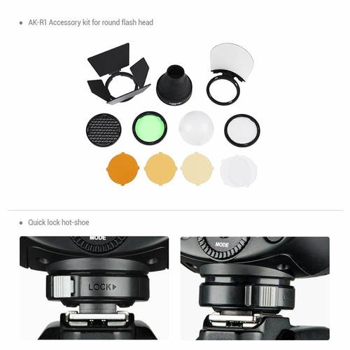 Godox V1-S 2.4G TTL HSS Camera Flash AK-R1 F Sony A7 A9 A6000 A7S A7SII A7II A7R - Picture 5 of 12