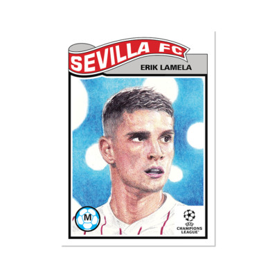 Topps UCL Living Set - Card 377 - Erik Lamela - Sevilla FC