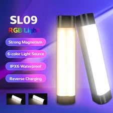 6 Light Source Camping Light LED Flashlight 5 Modes Rechargeable Magnetic Lamp