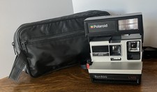 Polaroid Sun 600 LMS Vintage Camera has Installed Film, Strap  Zipper Bag