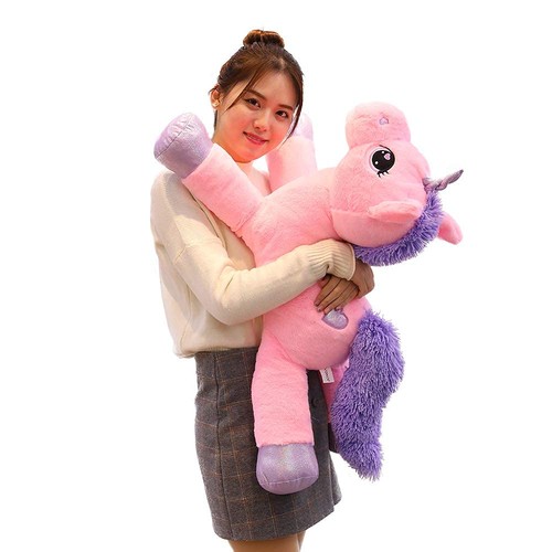 Unicorn Stuffed Animal Giant 31" Unicorn Plush Unicorn Pillow Stuffed Unicorn... - Picture 8 of 9