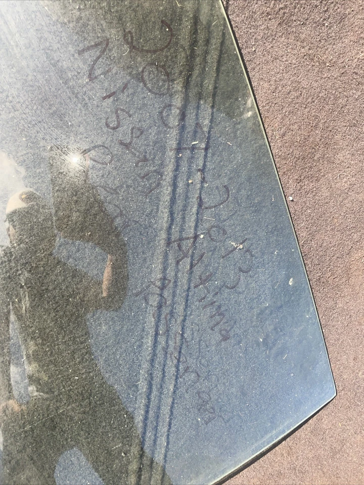 Vidrio ventana puerta trasera derecha lado pasajero Nissan Altima 07-13 OEM 07-13 Foto 3 de 3